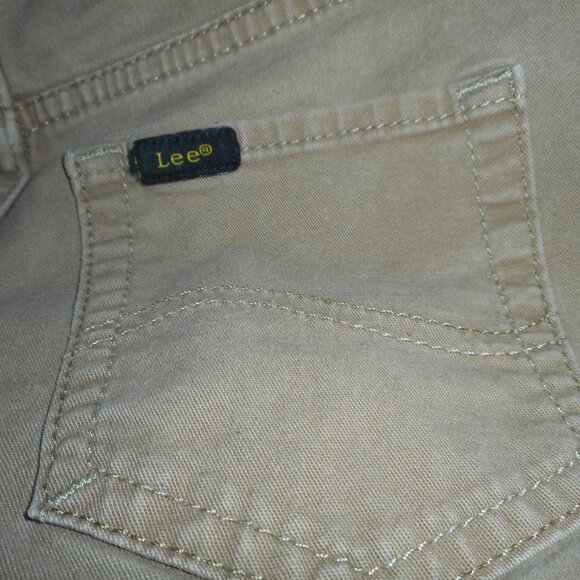 LEE EXTREME COMFORT: boy's jeans  sz 10S  ADJUSTABLE WAIST   khaki color - Picture 4 of 10